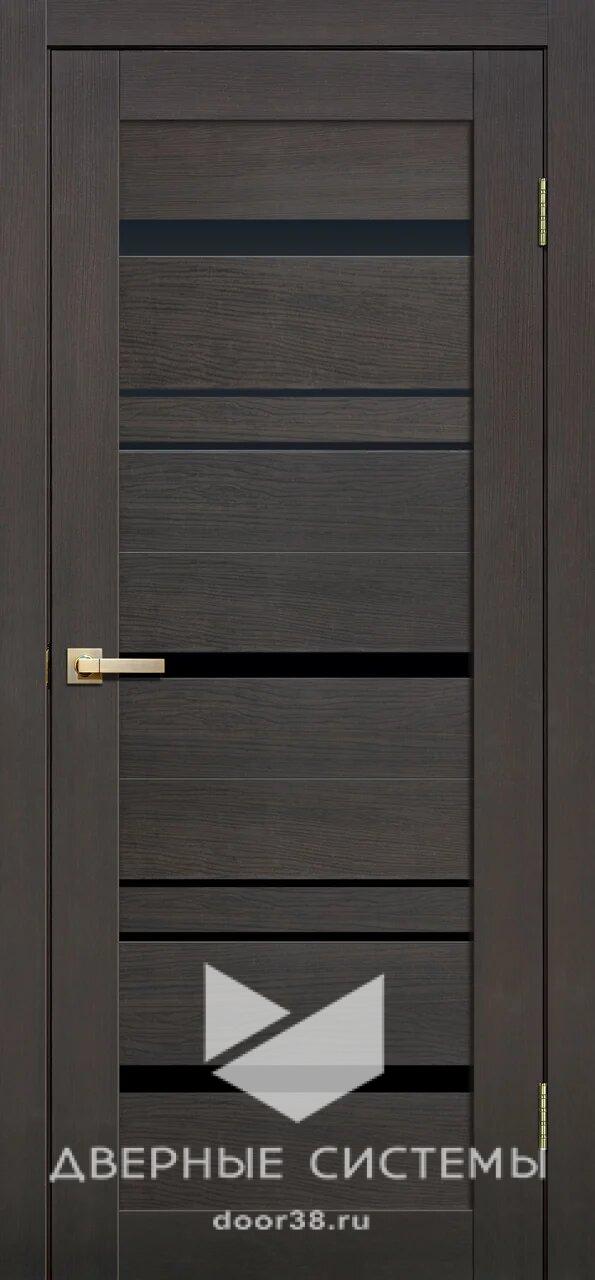 FLY Doors L13 800 (Венге 3D) с черным стеклом