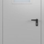 Дверь противопожарная EI60 и EIS60 однопольная с остеклением