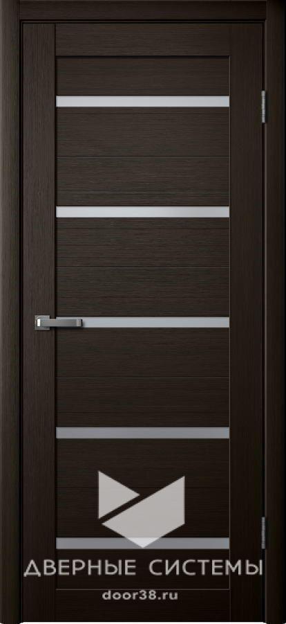 46079_DjFVSLc Дверное полотно Ла Стелла 206 Дуб Мокко МАТОВОЕ СТЕКЛО — изображение 1