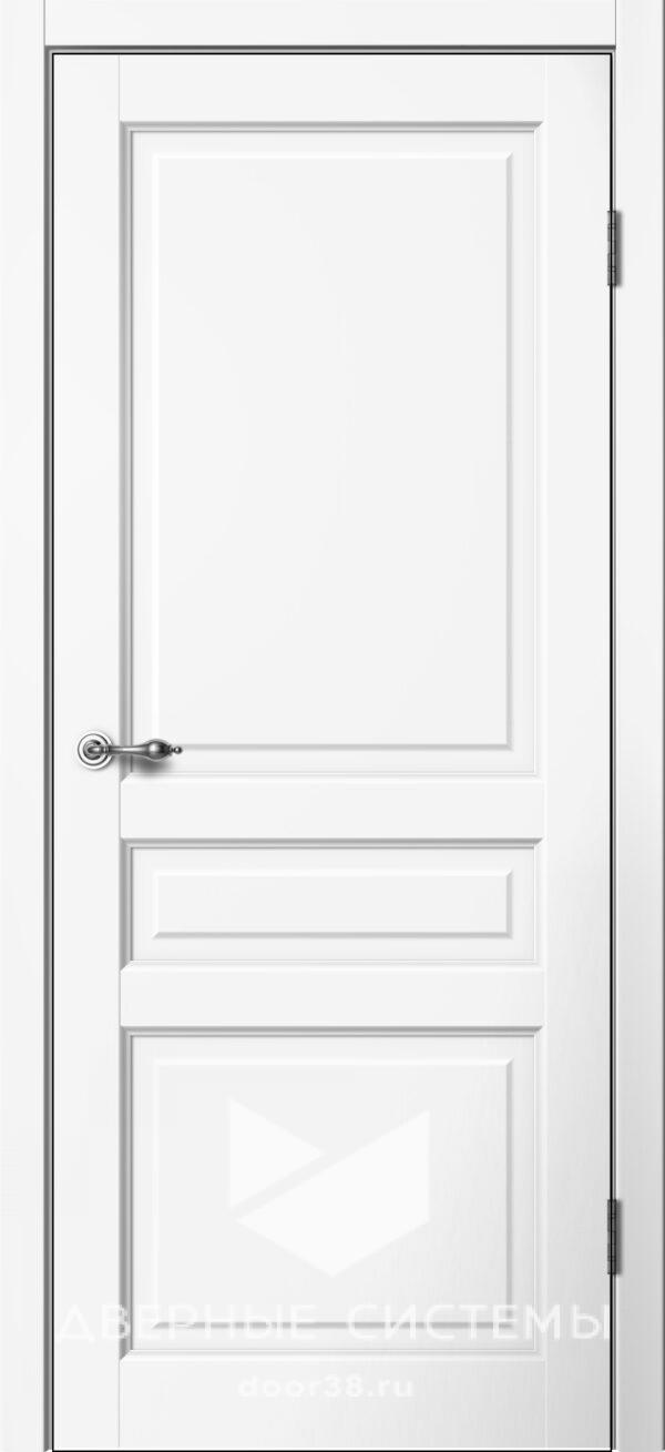 Дверь межкомнатная Классик C03 ПГ Эмалит Белый