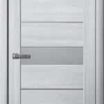 Дверь межкомнатная Ла Стелла 200 Ясень Пепельный (матовое стекло)