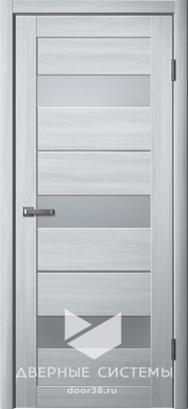 Дверь межкомнатная Ла Стелла 200 Ясень Пепельный (матовое стекло)