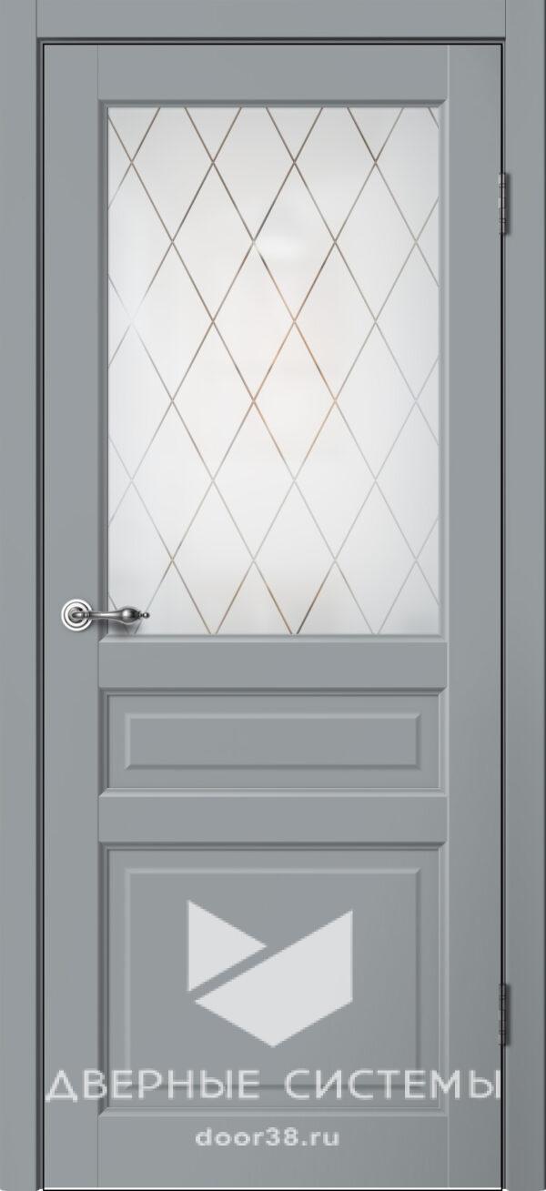 Дверь межкомнатная Классик C03 ПО Эмалит Серый