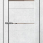 Дверь межкомнатная Барн B03 Бетон Светлый (зеркало)