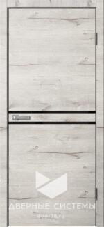 Дверь межкомнатная Лофт LF03 Дуб Арктик (ЧЕРН. K4АБС)