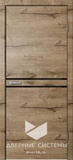 Дверь межкомнатная Лофт LF03 Дуб Пацифик (ЧЕРН. K4АБС)