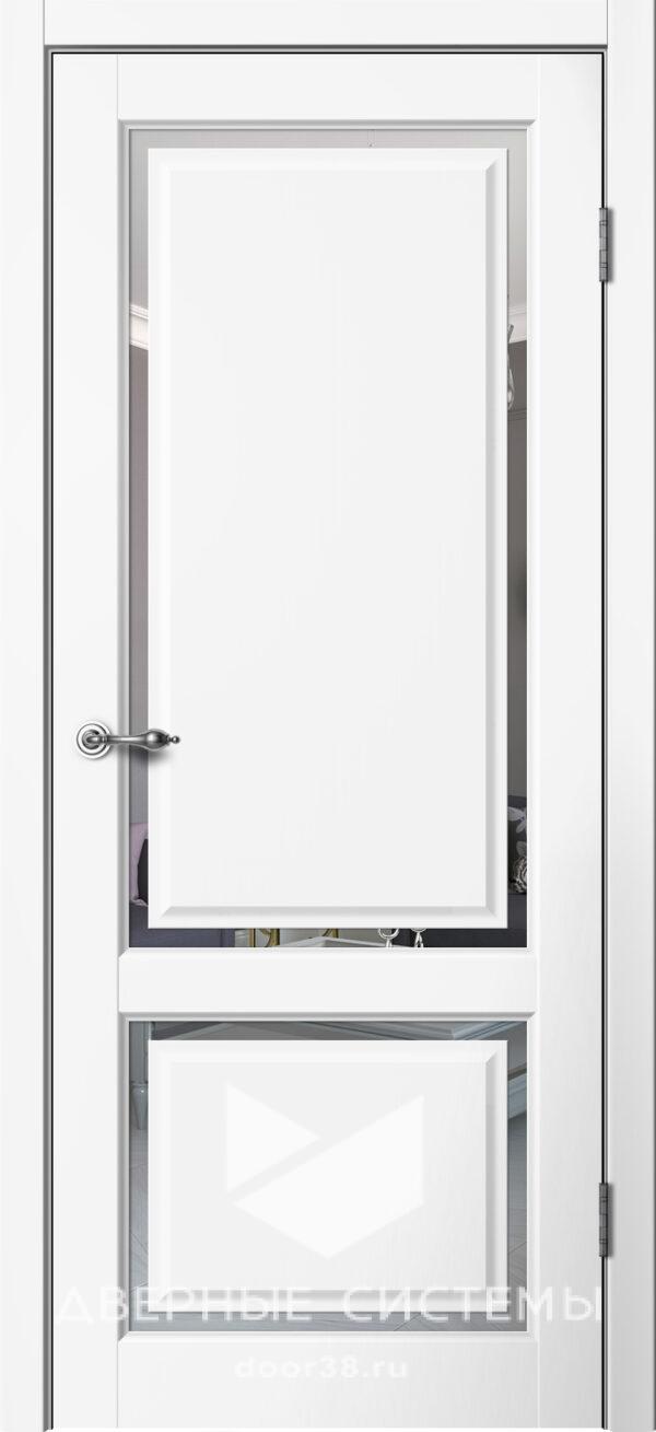 Дверь межкомнатная Эстетик E02 ПО Эмалит Белый