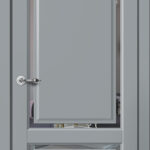 Дверь межкомнатная Эстетик E02 ПО Эмалит Серый