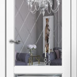 Дверь межкомнатная Эстетик E03 ПО Эмалит Белый