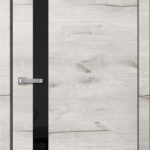 Дверь межкомнатная Фьюжн FN01 ПГ Дуб Арктик (ЧЕРН. K2АБС)
