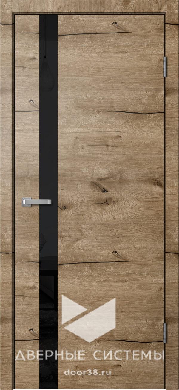 Дверь межкомнатная Фьюжн FN01 ПГ Дуб Пацифик (ЧЕРН. K2АБС)