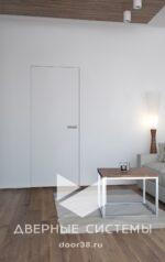 Скрытая дверь INVISIBLE (черная алюминиевая кромка с 4-х сторон, магнитная защелка) — изображение 2