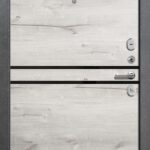 Входная металлическая дверь ДУЭТ 2 антик серебро / Дуб арктик