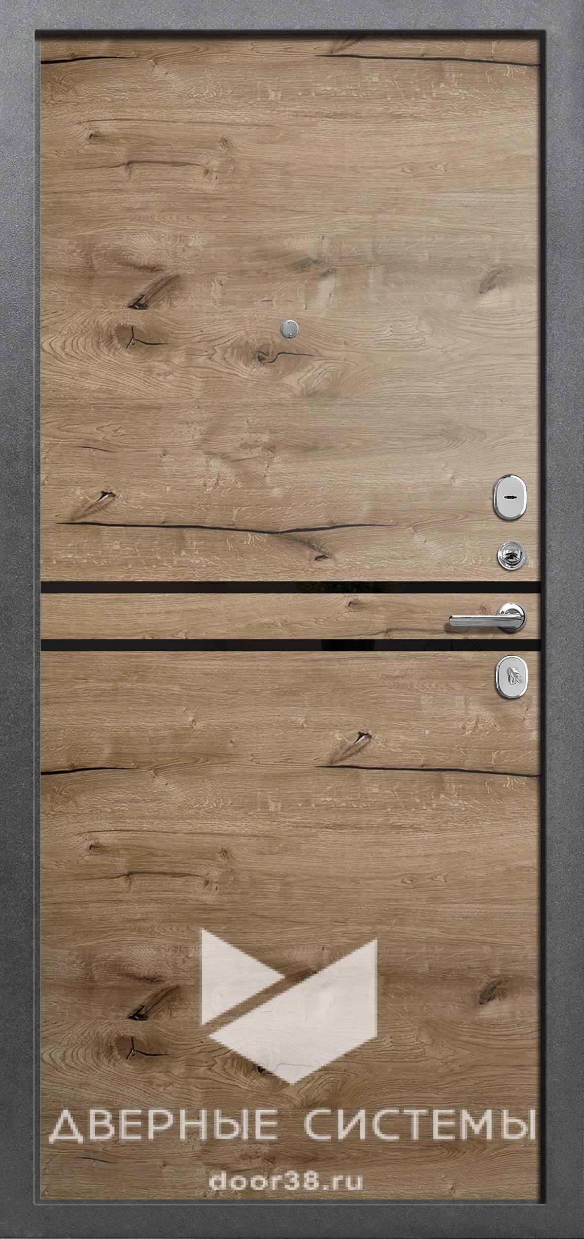 Волга-Бункер_ДУЭТ 2 черный муар_Дуб пацифик хромегшнг