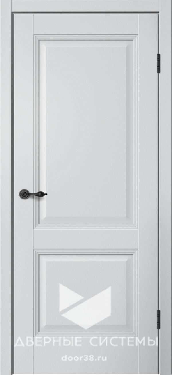 Дверь межкомнатная МОНЕ M72 ПГ Эмалит Серебристый