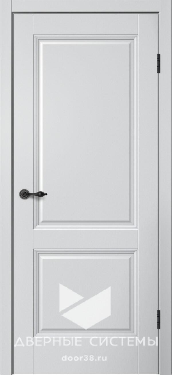 Дверь межкомнатная МОНЕ M92 ПГ Эмалит Серебристый