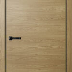 Дверь межкомнатная НЕО N01 ПГ Дуб Европейский (ЧЕРН. K4АЛ, Маг3)