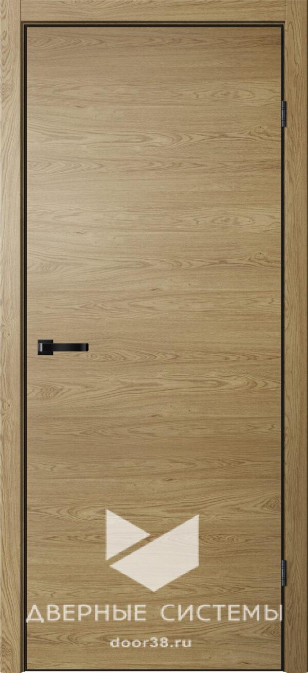 Дверь межкомнатная НЕО N01 ПГ Дуб Европейский (ЧЕРН. K4АЛ, Маг3)