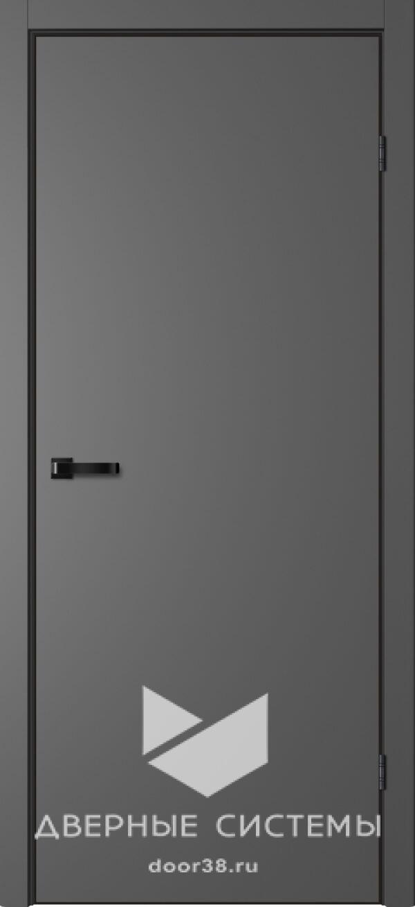 Дверь межкомнатная НЕО N01 ПГ Эмалит Графит (ЧЕРН. K4АЛ, Маг3)