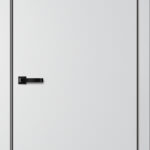 Дверь межкомнатная НЕО N01 ПГ Эмалит Серебристый (ЧЕРН. K4АЛ, Маг3)