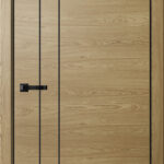 Дверь межкомнатная НЕО N02 ПГ Дуб Европейский (ЧЕРН. K4АЛ, Маг3)