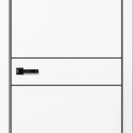 Дверь межкомнатная НЕО N03 ПГ Эмалит Белый (ЧЕРН. K4АЛ, Маг3)