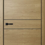 Дверь межкомнатная НЕО N03 ПГ Дуб Европейский (ЧЕРН. K4АЛ, Маг3)