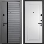 Входная металлическая дверь МЕГИ 75 Бетон графит/ МДФ1 Белый ясень ЧФ — изображение 3