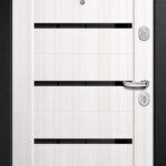 Входная металлическая дверь МЕГИ 60 Мет/Скин Царга серебро