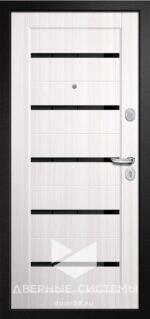 Входная металлическая дверь МЕГИ 60 Мет/Скин Царга серебро