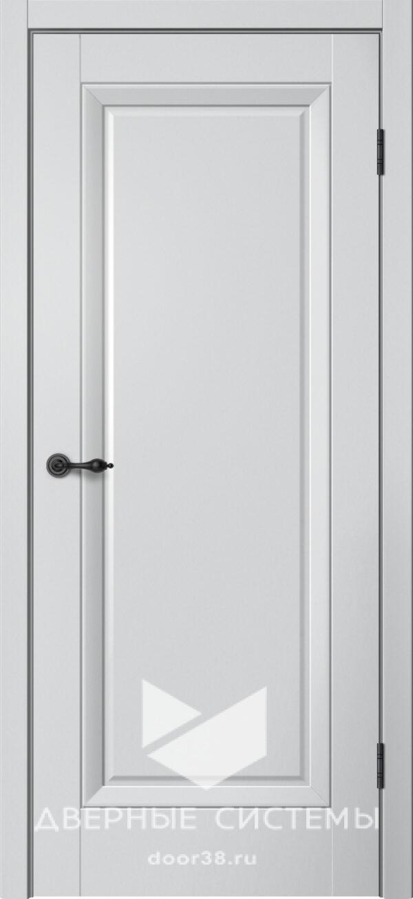 Дверь межкомнатная МОНЕ M81 ПГ Эмалит Серебристый