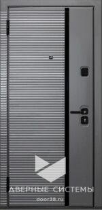 Входная металлическая дверь МЕГИ 75 Бетон графит/ МДФ1 Белый ясень ЧФ — изображение 2