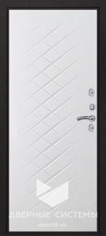 Входная металлическая дверь БЕРЛИН (Термо) букле черный/ Белая