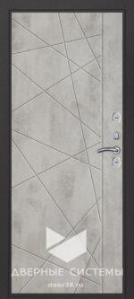 Входная металлическая дверь ХЬЮСТОН (Термо) букле темно-серый/ Бетон светлый