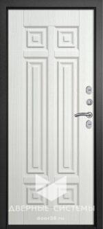 Входная металлическая дверь Ария (Термо) букле черный / Радриго белое дерево