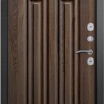 Входная металлическая дверь Ария (Термо) букле черный / Радриго статус коньяк