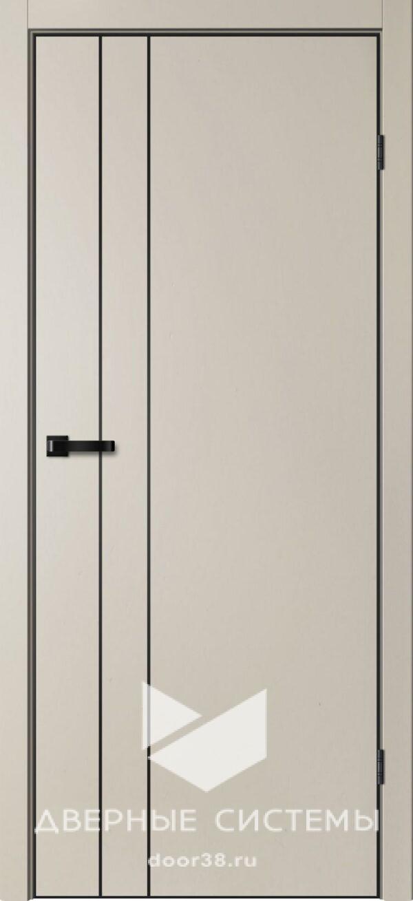 Дверь межкомнатная ТРИНИТИ TR02 ПЭТ Айриш (ЧЕРН. K4АЛ, Маг3)