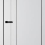 Дверь межкомнатная ТРИНИТИ TR02 ПЭТ Сильвер (ЧЕРН. K4АЛ, Маг3)