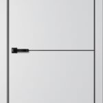 Дверь межкомнатная ТРИНИТИ TR05 ПЭТ Сильвер (ЧЕРН. K4АЛ, Маг3)