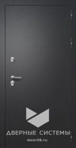 Входная металлическая дверь АЙВАРС (Термо, Зеркало) Букле черный/ Велюто Биянко — изображение 2