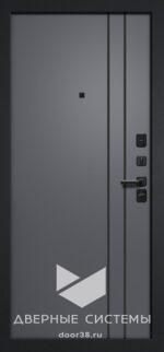 Входная металлическая дверь ДУЭТ 3К букле черный / Neo графит ЧФ