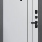 Входная металлическая дверь ДУЭТ 3К букле черный / Neo серебристый ЧФ