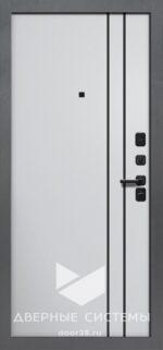 Входная металлическая дверь ДУЭТ 3К букле черный / Neo серебристый ЧФ