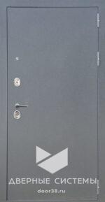 Входная металлическая дверь АРКАН (Зеркало) букле графит/ Велюто Биянко — изображение 2