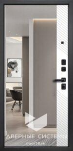 Входная металлическая дверь ДИЛАЙН черный муар/ Велюто Верде