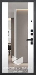 Входная металлическая дверь ФОРЕСТ (Зеркало) Дуб медовый/ Велюто Биянко