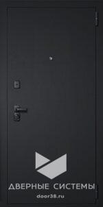 Входная металлическая дверь ДУЭТ 3К букле черный / Neo серебристый ЧФ — изображение 2