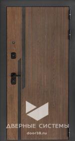 Входная металлическая дверь KARMINA Орех американский/ Дуб беловежский — изображение 2