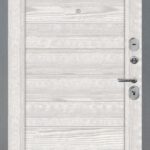 Входная металлическая дверь АРКАН 206 букле графит/ Ривьера айс