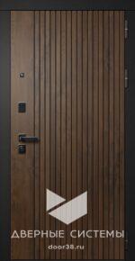 Входная металлическая дверь ФОРЕСТ (Зеркало) Дуб медовый/ Велюто Биянко — изображение 2